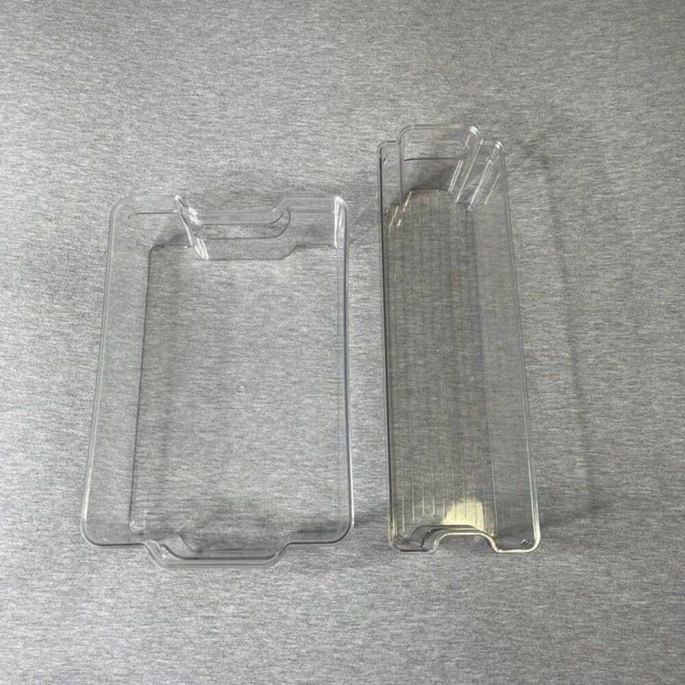iDesign Clear Acrylic Refrigerator Organizers 2 PCS. Set